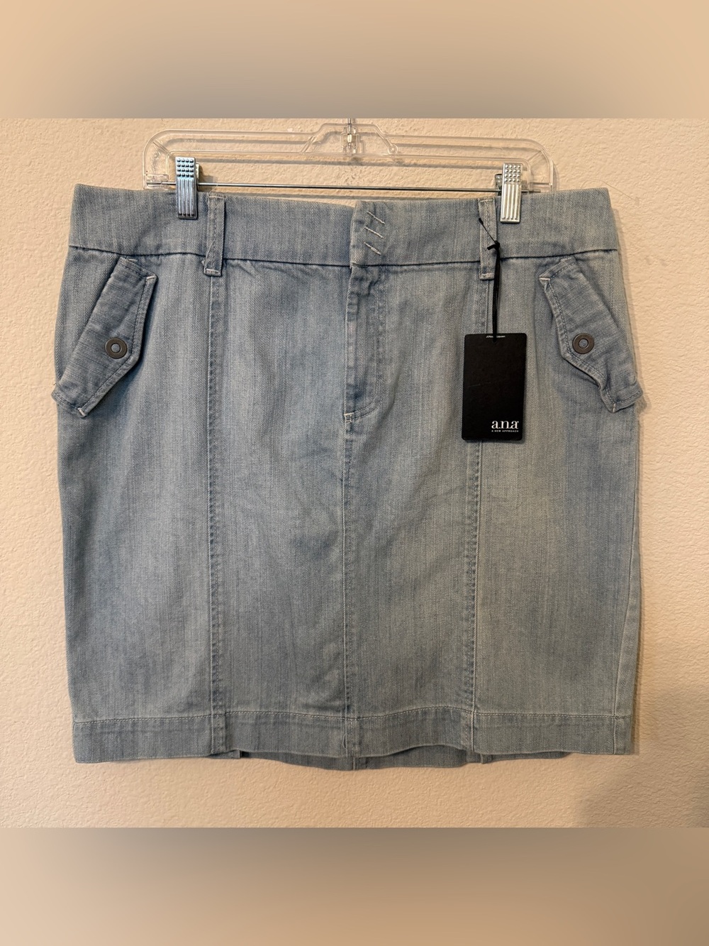 A.N.A A New Approach Blue Jean Slit Skirt